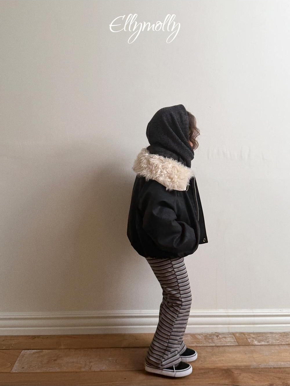 Big Collar Shearling Jumper [Ellymolly]（2026Winter） 6