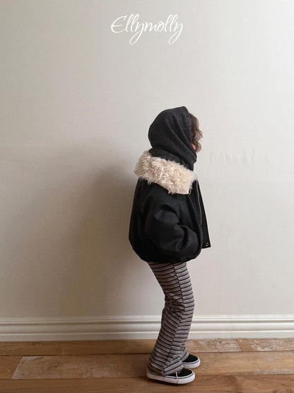 Big Collar Shearling Jumper [Ellymolly]（2026Winter） 6