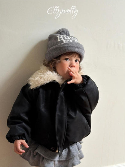 Big Collar Shearling Jumper [Ellymolly]（2026Winter） 15