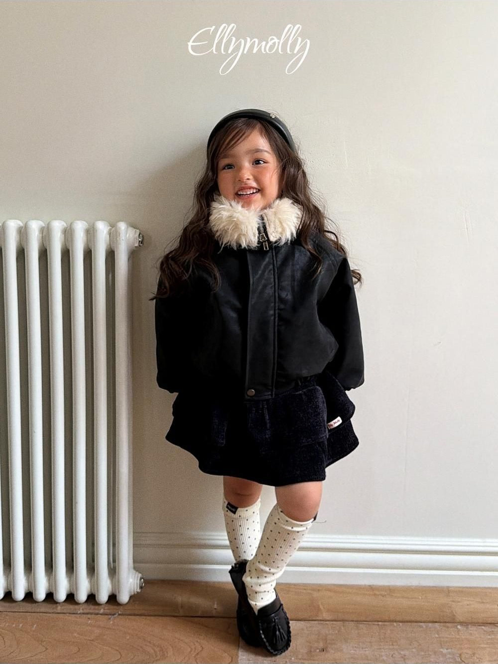 Big Collar Shearling Jumper [Ellymolly]（2026Winter） 16