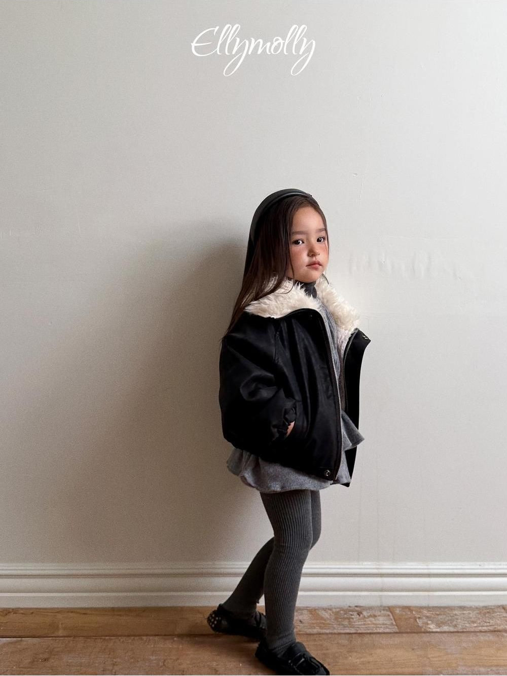 Big Collar Shearling Jumper [Ellymolly]（2026Winter） 17