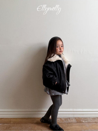 Big Collar Shearling Jumper [Ellymolly]（2026Winter） 17