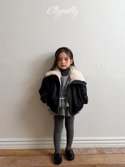 Big Collar Shearling Jumper [Ellymolly]（2026Winter） 18