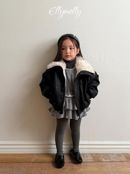 Big Collar Shearling Jumper [Ellymolly]（2026Winter） 19