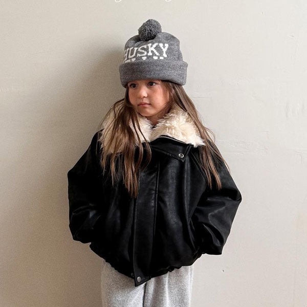 Big Collar Shearling Jumper [Ellymolly]（2026Winter） 1