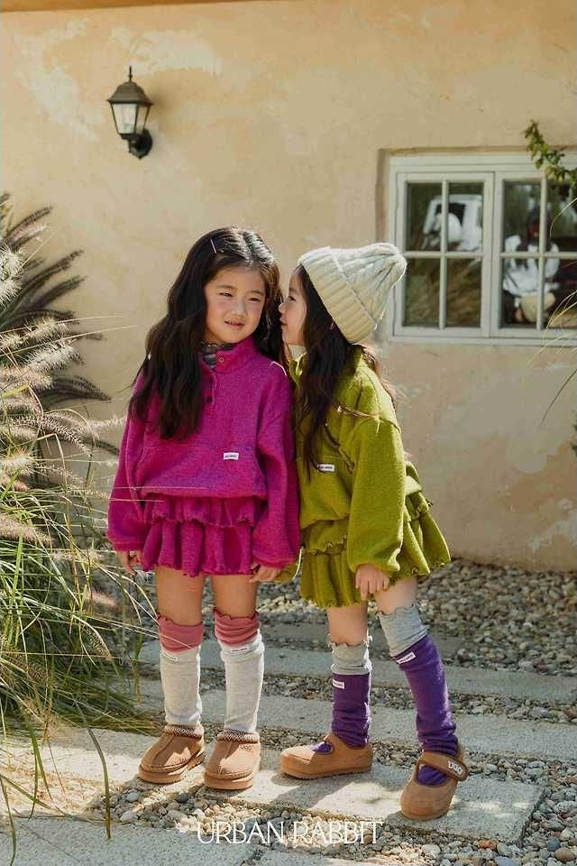 Volume Color Block Knee Socks [URBAN RABBIT]（2026Winter） 2