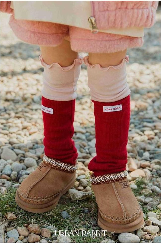Volume Color Block Knee Socks [URBAN RABBIT]（2026Winter） 5