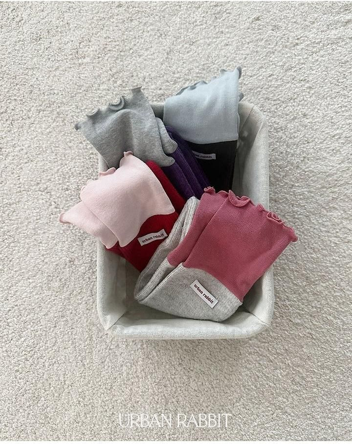 Volume Color Block Knee Socks [URBAN RABBIT]（2026Winter） 19