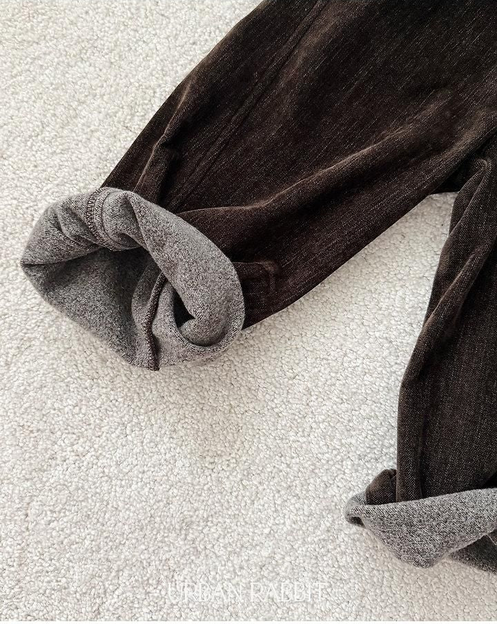 Brushed Denim Barrel Pants [URBAN RABBIT]（2026Winter） 15