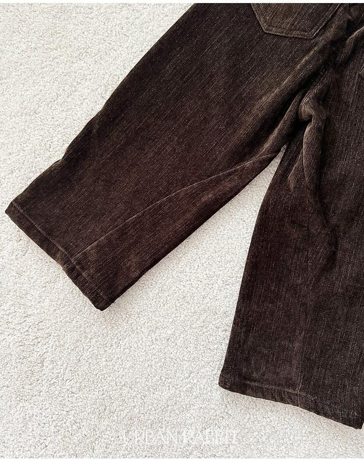 Brushed Denim Barrel Pants [URBAN RABBIT]（2026Winter） 16