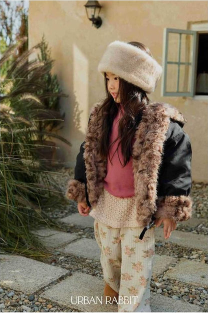 Knit Wrap Flower Pants [URBAN RABBIT]（2026Winter） 5