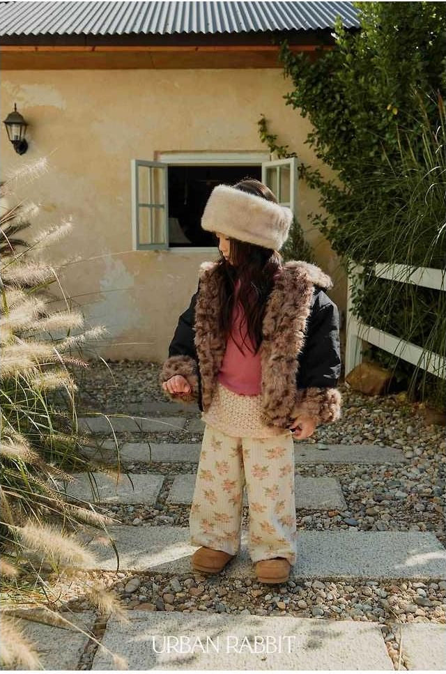 Knit Wrap Flower Pants [URBAN RABBIT]（2026Winter） 7