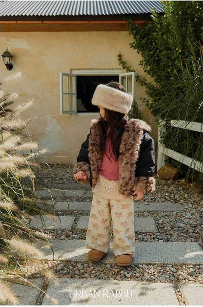 Knit Wrap Flower Pants [URBAN RABBIT]（2026Winter） 7