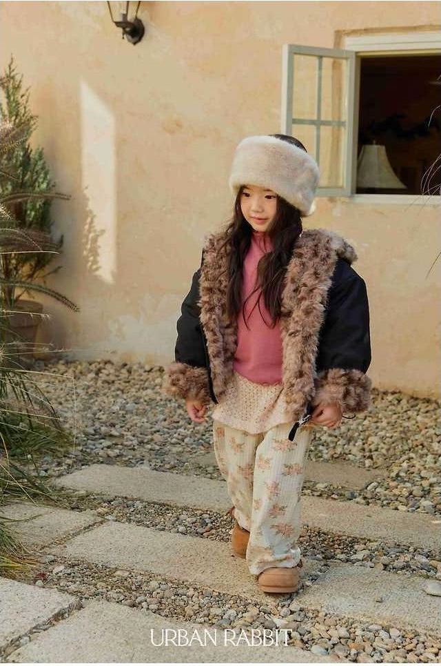 Knit Wrap Flower Pants [URBAN RABBIT]（2026Winter） 8