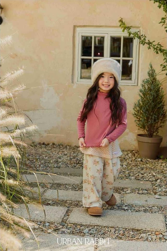 Knit Wrap Flower Pants [URBAN RABBIT]（2026Winter） 10