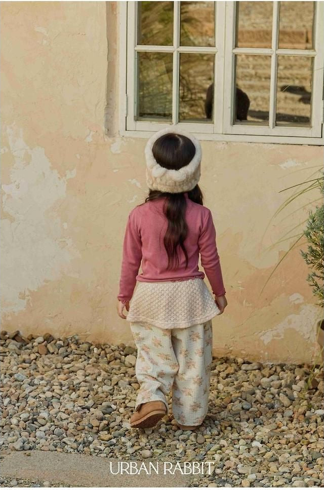 Knit Wrap Flower Pants [URBAN RABBIT]（2026Winter） 11