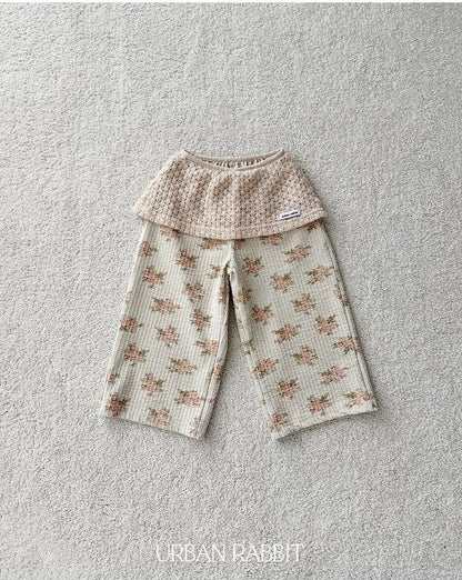 Knit Wrap Flower Pants [URBAN RABBIT]（2026Winter） 12