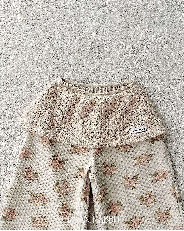 Knit Wrap Flower Pants [URBAN RABBIT]（2026Winter） 14
