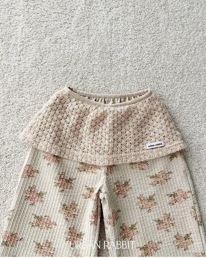 Knit Wrap Flower Pants [URBAN RABBIT]（2026Winter） 14