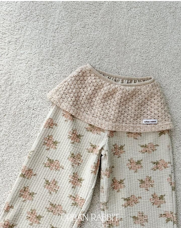 Knit Wrap Flower Pants [URBAN RABBIT]（2026Winter） 16