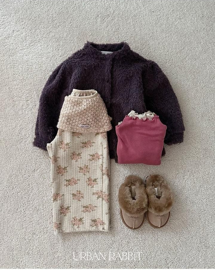 Knit Wrap Flower Pants [URBAN RABBIT]（2026Winter） 18