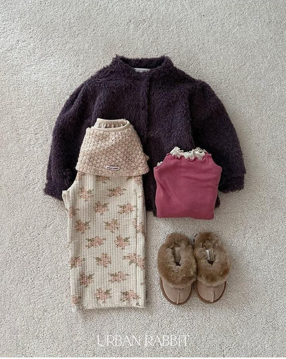 Knit Wrap Flower Pants [URBAN RABBIT]（2026Winter） 18