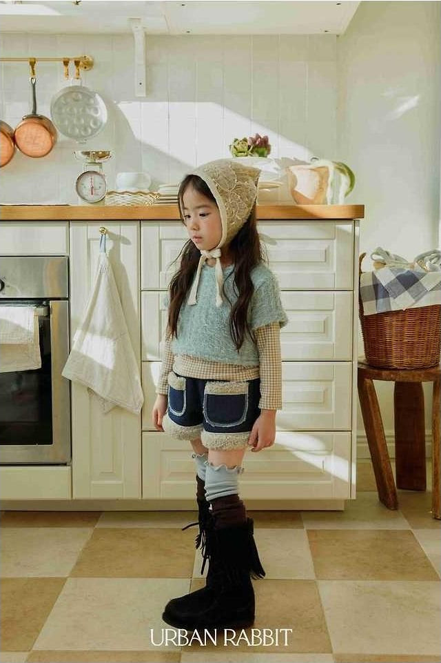 Shearling Denim Shorts [URBAN RABBIT]（2026Winter） 3