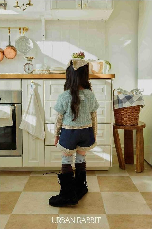 Shearling Denim Shorts [URBAN RABBIT]（2026Winter） 4