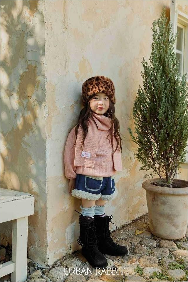 Shearling Denim Shorts [URBAN RABBIT]（2026Winter） 6