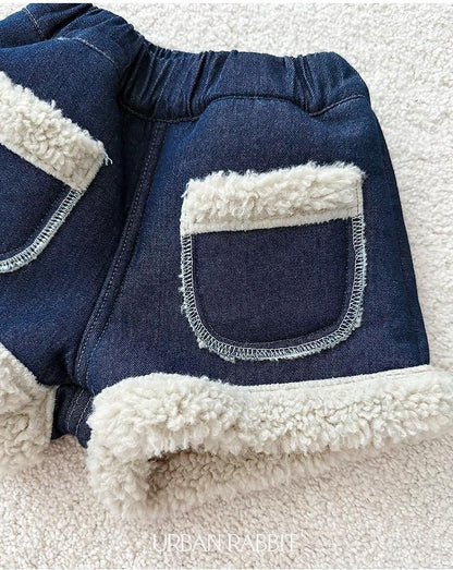 Shearling Denim Shorts [URBAN RABBIT]（2026Winter） 11