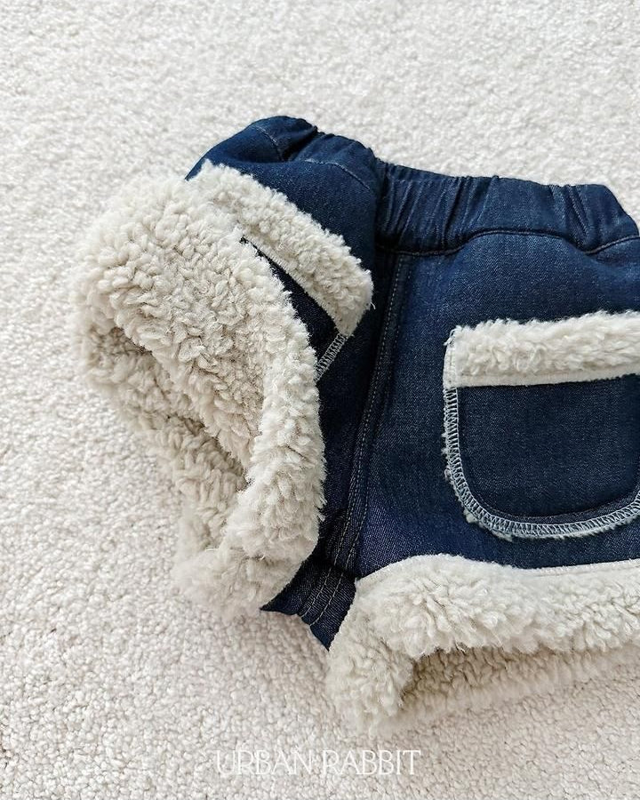 Shearling Denim Shorts [URBAN RABBIT]（2026Winter） 12