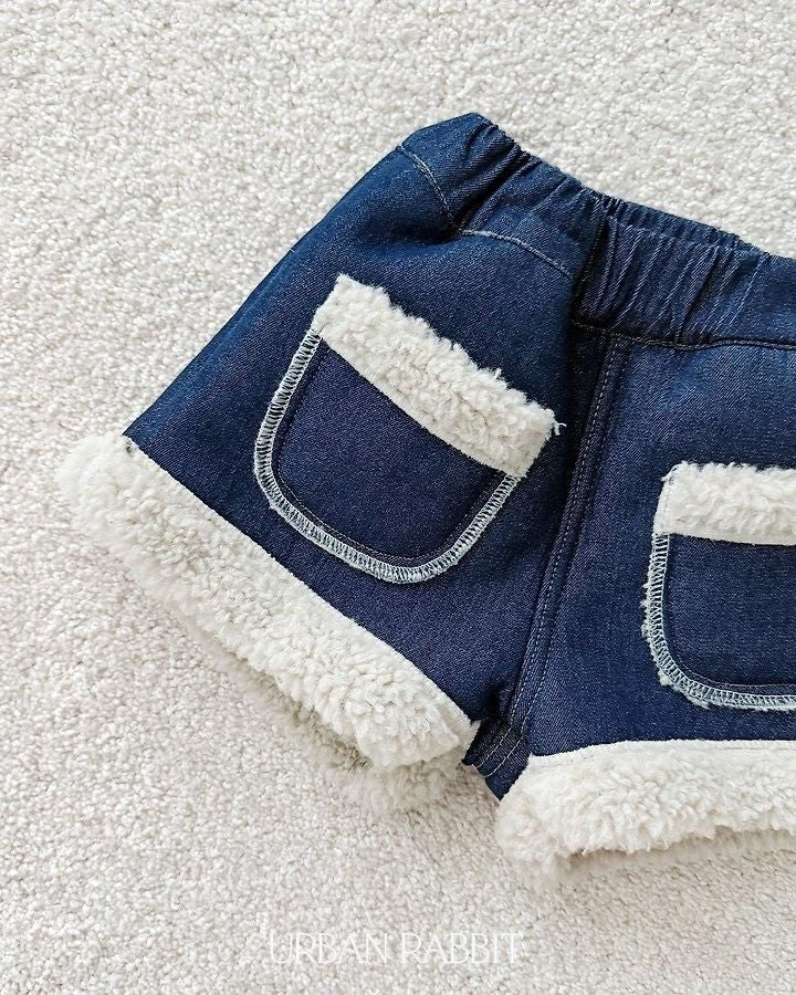 Shearling Denim Shorts [URBAN RABBIT]（2026Winter） 14