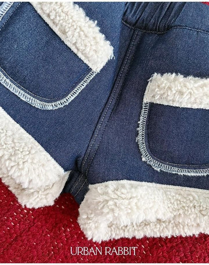 Shearling Denim Shorts [URBAN RABBIT]（2026Winter） 15