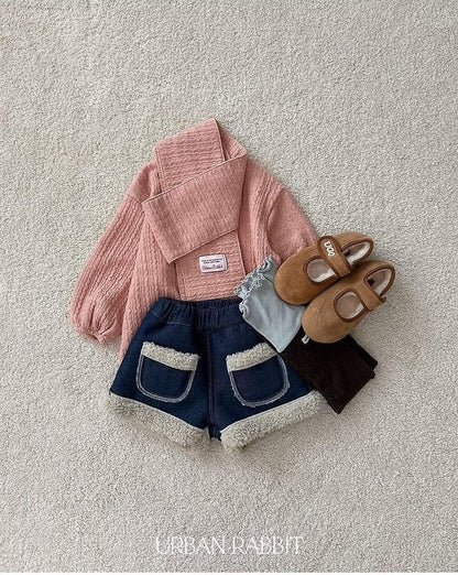 Shearling Denim Shorts [URBAN RABBIT]（2026Winter） 18