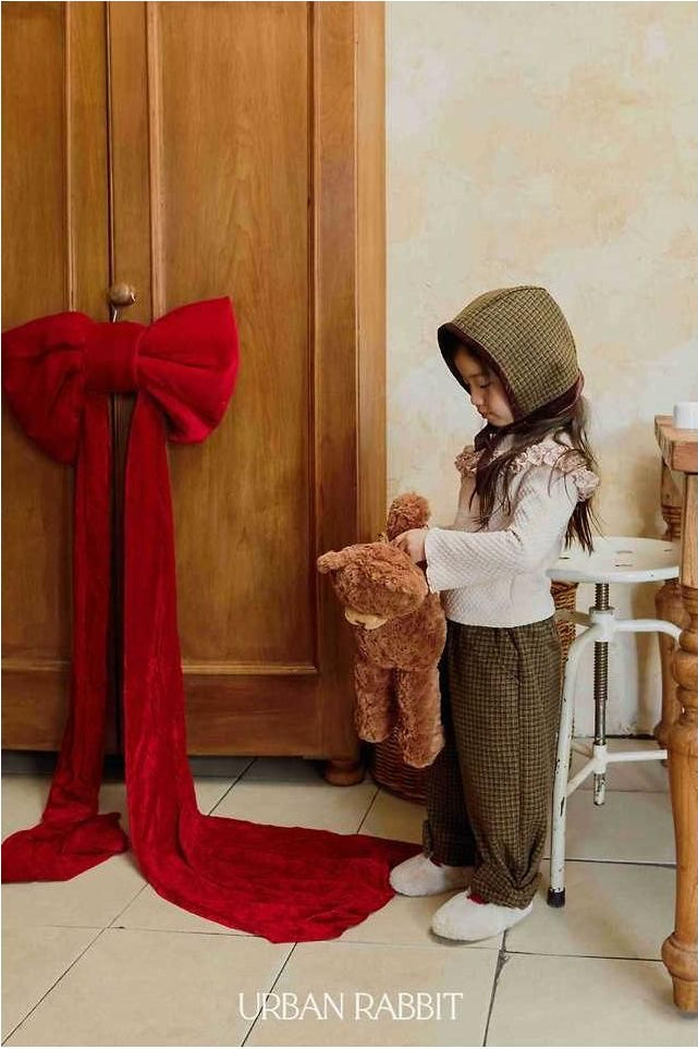Ribbon Check Pants [URBAN RABBIT]（2026Winter） 6