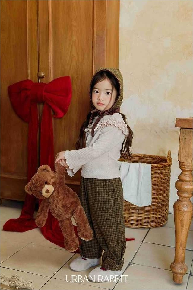 Ribbon Check Pants [URBAN RABBIT]（2026Winter） 7