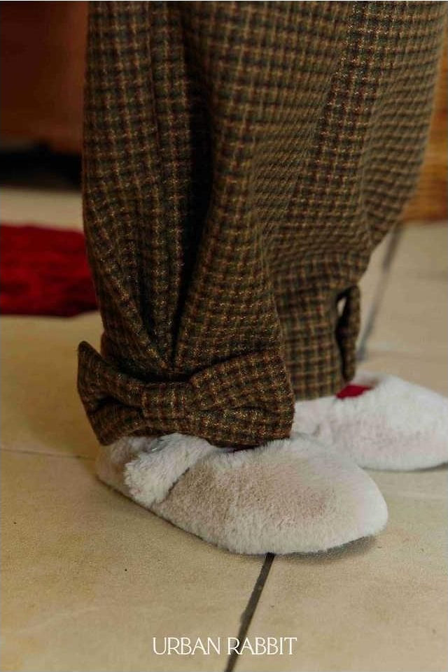 Ribbon Check Pants [URBAN RABBIT]（2026Winter） 8