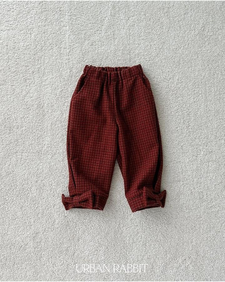 Ribbon Check Pants [URBAN RABBIT]（2026Winter） 14