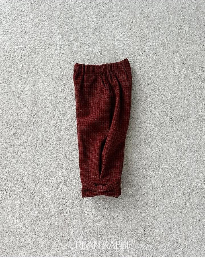 Ribbon Check Pants [URBAN RABBIT]（2026Winter） 15