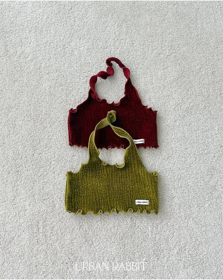 Velvet Halter Tank Top [URBAN RABBIT]（2026Winter） 11