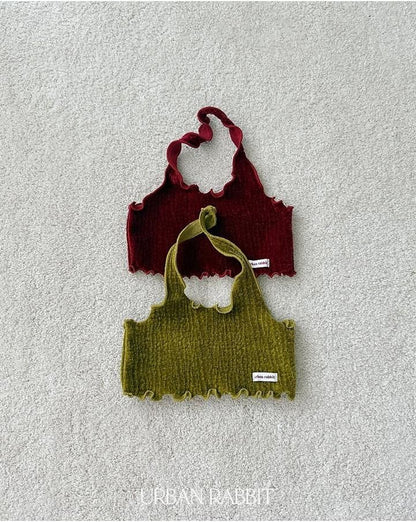 Velvet Halter Tank Top [URBAN RABBIT]（2026Winter） 11