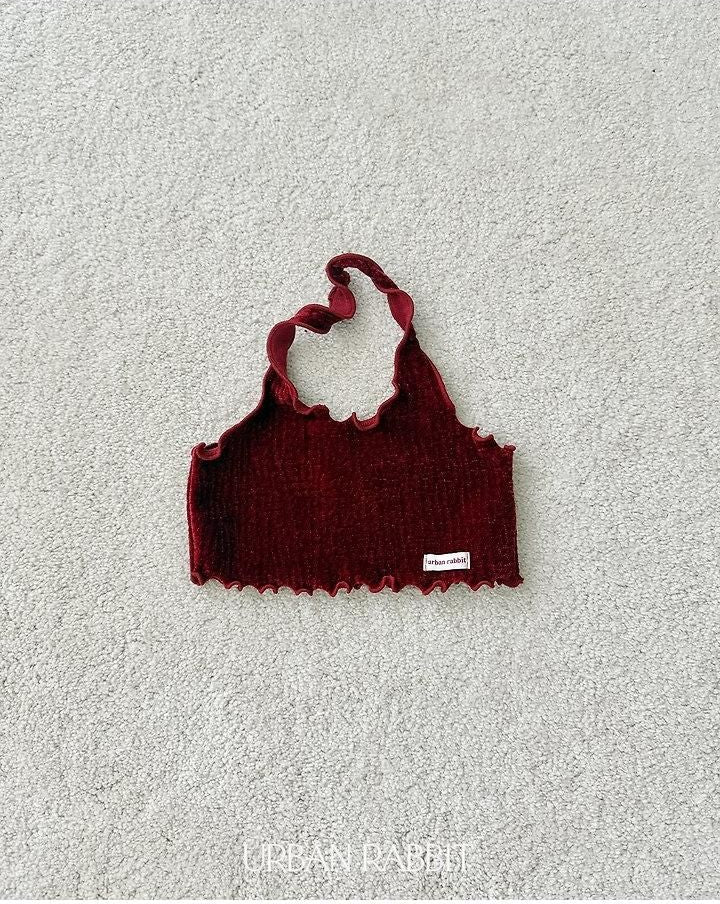 Velvet Halter Tank Top [URBAN RABBIT]（2026Winter） 12