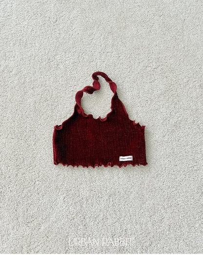 Velvet Halter Tank Top [URBAN RABBIT]（2026Winter） 12