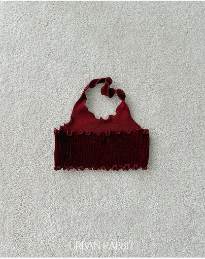 Velvet Halter Tank Top [URBAN RABBIT]（2026Winter） 13