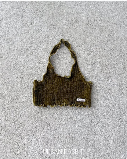Velvet Halter Tank Top [URBAN RABBIT]（2026Winter） 14