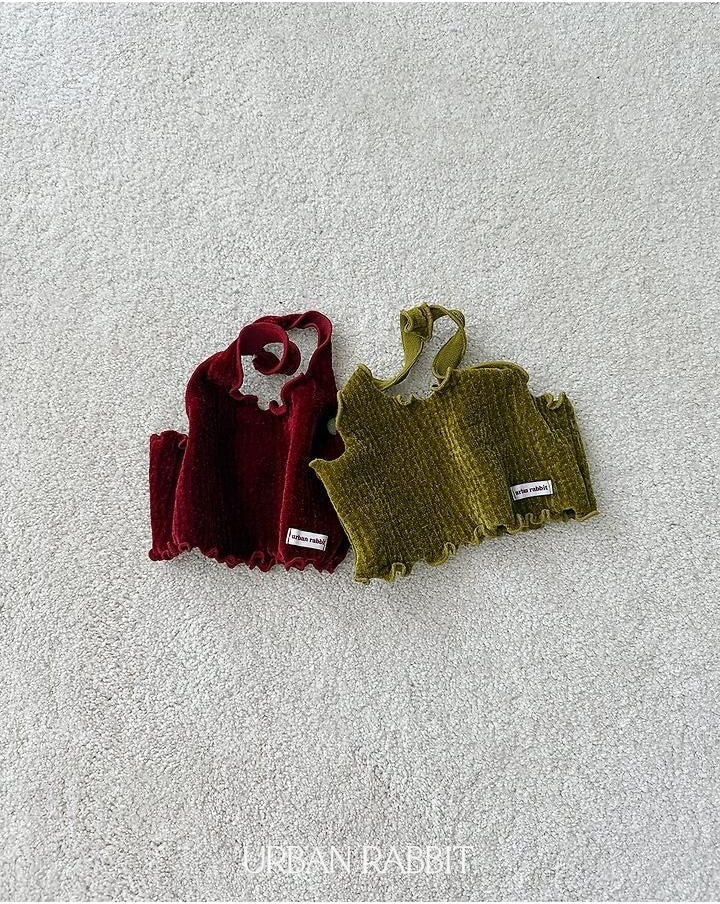 Velvet Halter Tank Top [URBAN RABBIT]（2026Winter） 15