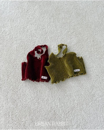 Velvet Halter Tank Top [URBAN RABBIT]（2026Winter） 15
