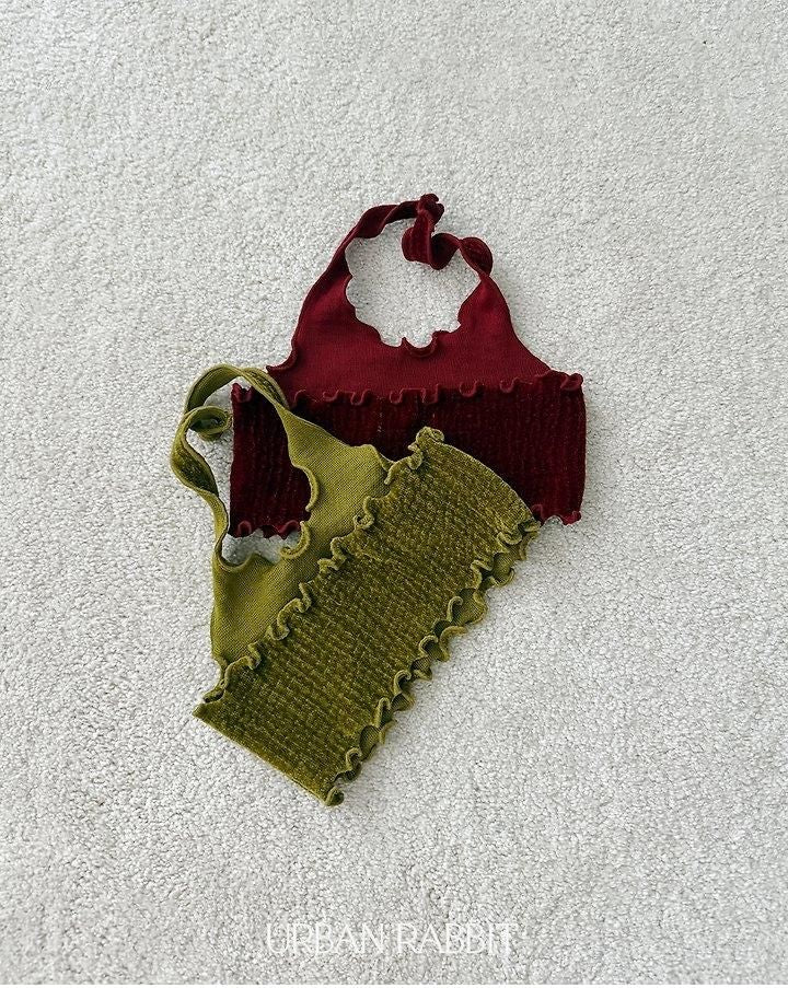 Velvet Halter Tank Top [URBAN RABBIT]（2026Winter） 16