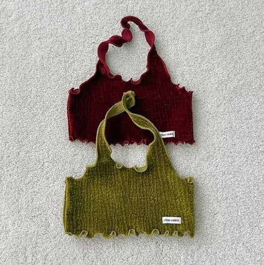 Velvet Halter Tank Top [URBAN RABBIT]（2026Winter） 1