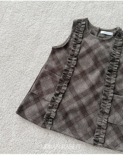 Check Frill Dress [URBAN RABBIT]（2026Winter） 16